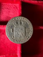 1 gulden 1884 Koning Willem ||, Ophalen, 1 gulden, Zilver, Losse munt