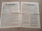Twee Zaanse kranten, 10 & 11 mei 1940, Ophalen of Verzenden, Overige soorten, Nederland, Boek of Tijdschrift