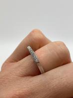 Z806 Prachtige zilveren modernist ring maat 17,5, Sieraden, Tassen en Uiterlijk, Ringen, Ophalen of Verzenden, X, Dame, Zilver