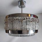 Zeer fraaie vintage jr60 Doria ice glass hanglamp, Ophalen