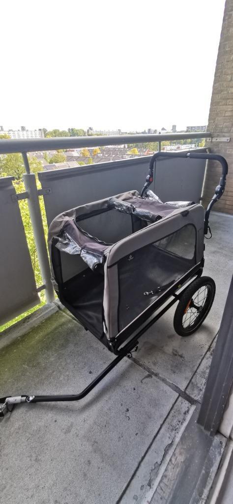 Honden wandel en fietskar, Dieren en Toebehoren, Honden-accessoires, Zo goed als nieuw, Ophalen