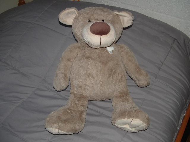 HAPPY HORSE BEER BEAR BELLA NR4 PLUCHE BEIGE MET VELOURS, Kinderen en Baby's, Speelgoed | Knuffels en Pluche, Nieuw, Overige typen