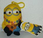 Minions hawaii kleine knuffel bag clip nieuw despicable me, Verzenden, Nieuw, Overige typen