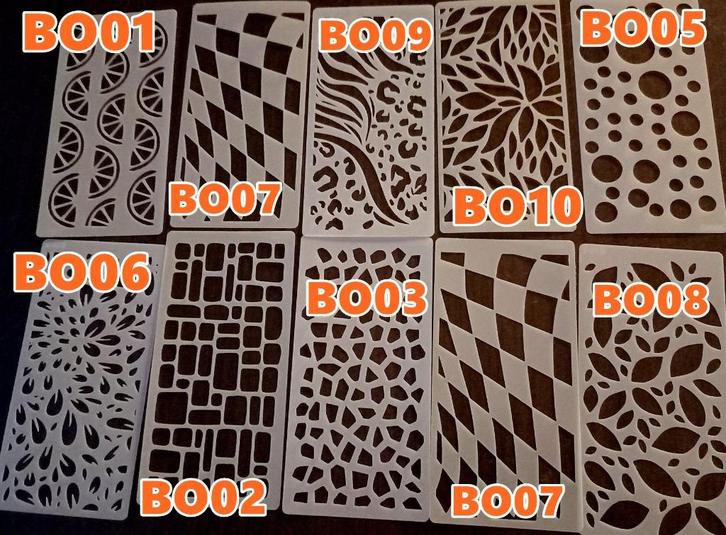 Schminksjabloon 1,59 pst div soorten NIEUW uit nederland, Hobby en Vrije tijd, Feestartikelen, Nieuw, Schmink, Overige, Ophalen of Verzenden