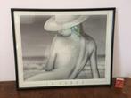 Jaren 80 uptown girl on the beach zwart/wit eighties femme, Ophalen of Verzenden, Zo goed als nieuw, Foto of Poster, Minder dan 50 cm