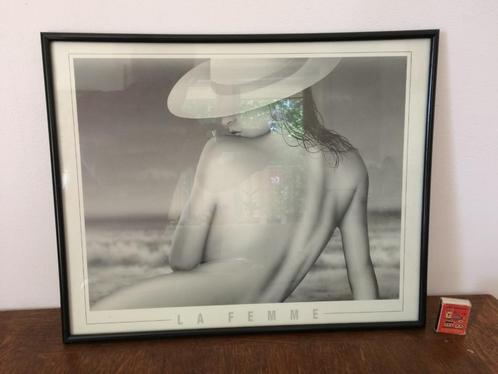 Jaren 80 uptown girl on the beach zwart/wit eighties femme, Huis en Inrichting, Woonaccessoires | Schilderijen, Tekeningen en Foto's