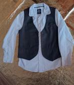 Rebel Jongens Set - Overhemd met Gilet - Maat 134, Kinderen en Baby's, Kinderkleding | Maat 134, Rebel, Ophalen of Verzenden, Zo goed als nieuw