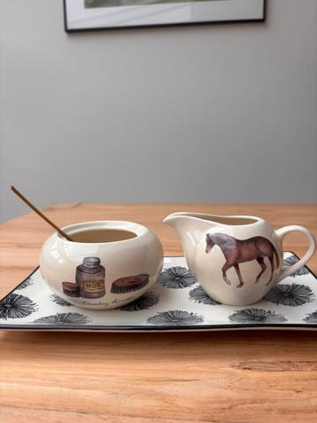 JET & Company “Country Horses” melkkan en suikerpot – set beschikbaar voor biedingen