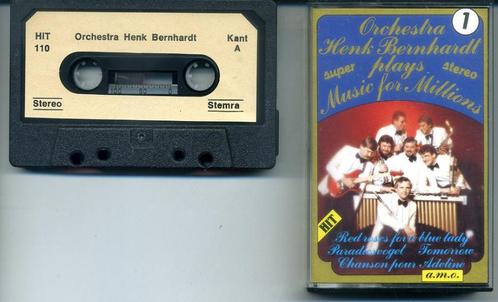 Orchestra Henk Bernhardt Plays Music for Millions 12 nrs ZG, Cd's en Dvd's, Cassettebandjes, Zo goed als nieuw, Origineel, Pop