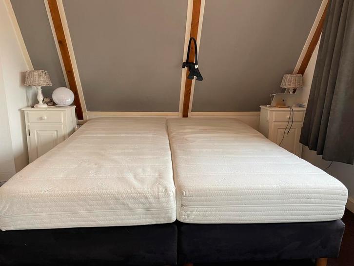 2 matrassen + 1 topper 180x200, Huis en Inrichting, Slaapkamer | Matrassen en Bedbodems, Gebruikt, Matras, 180 cm, 200 cm, Tweepersoons