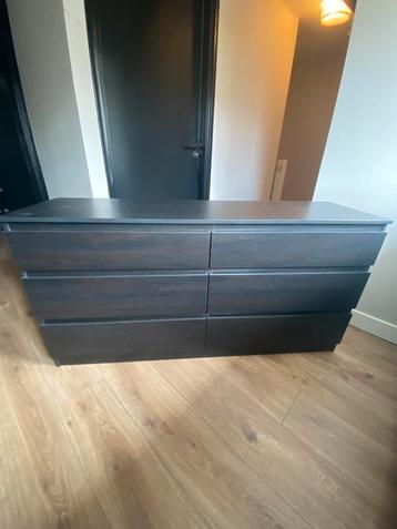 Ikea kast malm zwartbruin