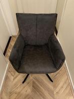 6 Draaibare Eetkamerstoelen - Antraciet & Bruin/Cognac, Ophalen
