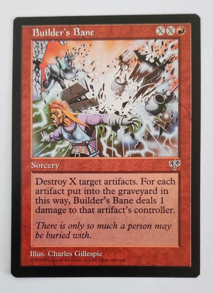 Builder's Bane Mirage MTG Near Mint, Hobby en Vrije tijd, Verzamelkaartspellen | Magic the Gathering, Zo goed als nieuw, Losse kaart