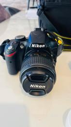 Nikon D3200 spiegelreflexcamera met extra accu en lens, Audio, Tv en Foto, Fotocamera's Digitaal, Ophalen of Verzenden, Zo goed als nieuw