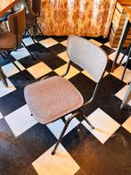 Schoolstoel met vilt 34 stuks, Huis en Inrichting, Ophalen, Gebruikt, Metaal, Retro schoolstoel