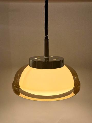 Herda Mushroom Hanglamp Oranje Retro Vintage 1973 Chroom beschikbaar voor biedingen