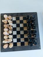 Marmerschaakspel 25 bij 25 cm., Hobby en Vrije tijd, Gezelschapsspellen | Bordspellen, Een of twee spelers, Ophalen of Verzenden