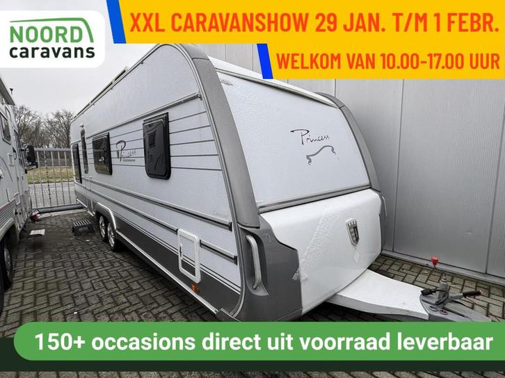 Tabbert PRINCESS 690 HTD / DWT VOORTENT / FRANSBED, Caravans en Kamperen, Caravans, Bedrijf, tot en met 5, 1500 - 2000 kg, Rondzit