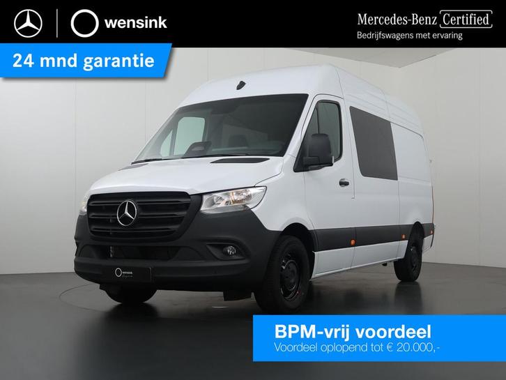 Mercedes-Benz Sprinter 317 CDI L2 H2 Pro Dubbele Cabine | St, Auto's, Bestelauto's, Bedrijf, Te koop, Mercedes-Benz Certified