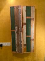 Piet Hein Eek Sloophouten Spiegel, Gebruikt, 100 tot 150 cm, Ophalen of Verzenden, Rechthoekig