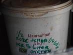 5kg emmer ijzersulfaat
Beetje is eruit, Ophalen of Verzenden, Zo goed als nieuw, Kunststof