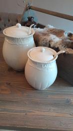 2 potten van Countryfield met lepel en deksel., Huis en Inrichting, Keuken | Servies, Ophalen, Overige materialen, Overige typen