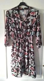 Pescara jurk maat 42 xl bloemenprint elastische taille, Overige kleuren, Maat 42/44 (L), Pescara, Ophalen of Verzenden