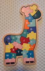 Giraffe Houten Puzzel Alfabet & Cijfers, Kinderen en Baby's, Speelgoed | Kinderpuzzels, Ophalen, 2 tot 4 jaar, 10 tot 50 stukjes