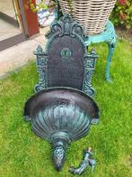 Muurfontein groen, Tuin en Terras, Ophalen, Nieuw, Gietijzer, Fontein