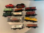 2 lok,s en 10 wagons Fleischmann, Gelijkstroom, Fleischmann, Ophalen of Verzenden, Gebruikt