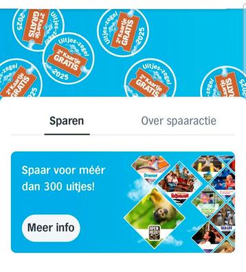 8 volle digitale kaarten voor 300 uitjes à 1€ beschikbaar voor biedingen