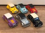 6x 1:32 Welly Citroën 2cv blauw geel rood lila grijs zwart, Hobby en Vrije tijd, Modelauto's | 1:32, Ophalen of Verzenden, Zo goed als nieuw