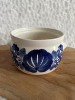 Potje wit met blauw hoogte 8 cm doorsnee 11,5 cm, Huis en Inrichting, Keuken | Servies, Ophalen, Overige typen, Zo goed als nieuw