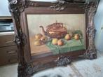 Fruitstilleven met Koperen ketel., Antiek en Kunst, Kunst | Schilderijen | Klassiek, Ophalen of Verzenden