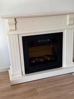 Elektrische sfeerhaard met schouw, Huis en Inrichting, Haarden, Ophalen, Gebruikt, Vrijstaande haard, Elektrische haard