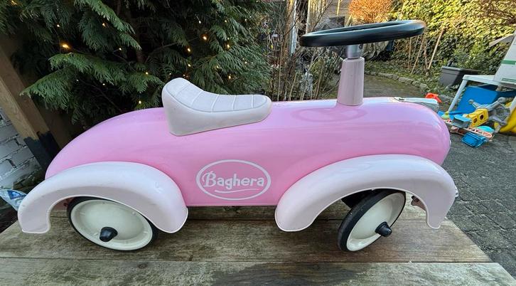Roze Baghera Speedster Loopauto - Zo Goed Als Nieuw!, Kinderen en Baby's, Speelgoed | Buiten | Voertuigen en Loopfietsen, Zo goed als nieuw