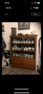 Vintage vitrine kast., Ophalen, Gebruikt