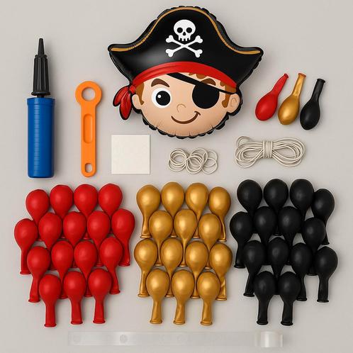 Piraten feestbox Medium –compleet voor €31,95 incl. Verz, Hobby en Vrije tijd, Feestartikelen, Nieuw, Feestartikel, Verjaardag