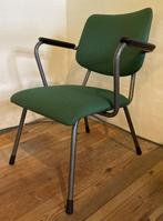 Gispen R5 fauteuil, opnieuw gestoffeerd, Minder dan 75 cm, Minder dan 50 cm, Vintage, mid-century, Metaal