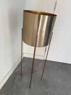 Stijlvolle metalen plantenstandaard, Rond, Binnen, Ophalen of Verzenden, Zo goed als nieuw