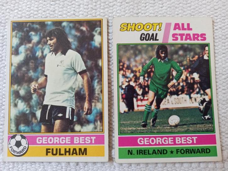 George Best Voetbal Kaarten 1977, Tickets en Kaartjes, Overige Tickets en Kaartjes, Eén persoon