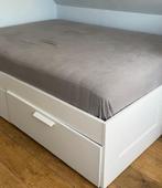 Ikea BRIMNES, Gebruikt, Wit, Tweepersoons, Ophalen of Verzenden