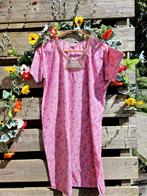 Prachtige roze handgemaakte vintage zomerjurk, Kleding | Dames, Jurken, Maat 42/44 (L), Ophalen of Verzenden, Zo goed als nieuw