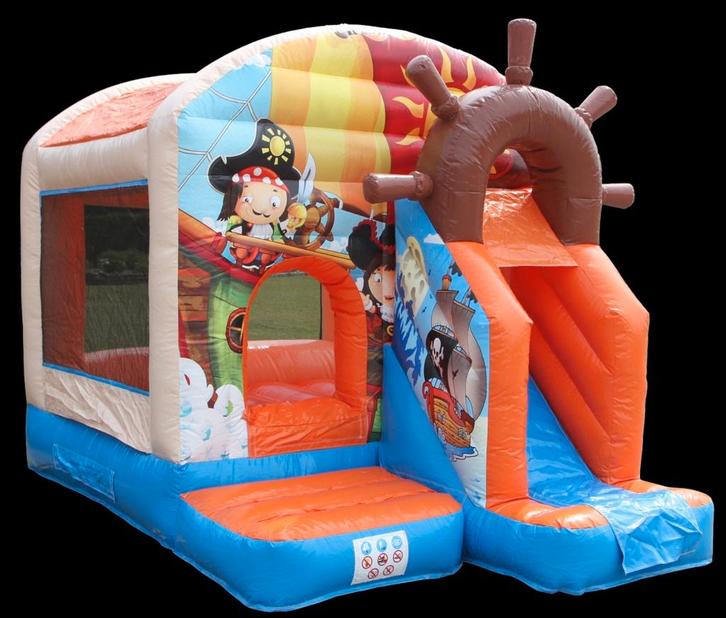 Te koop mooi nieuw springkussen piraat 3,9 x 2,8 meter, Hobby en Vrije tijd, Feestartikelen | Verhuur, Nieuw, Verjaardag, Ophalen of Verzenden