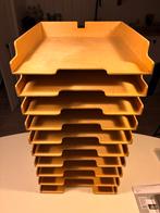 Houten postbakjes - 10 stuks, Ophalen, Gebruikt, Overige typen, Minder dan 35 cm