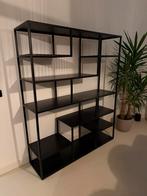 Wandkast vakkenkast zwart staal 175x145x40, Huis en Inrichting, Ophalen, Zo goed als nieuw, Minder dan 150 cm, 150 tot 200 cm