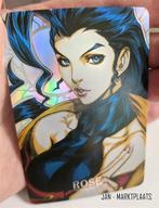 STREET FIGHTER ROSE Art Rainbow Holo Foil Card, Nieuw, Verzenden