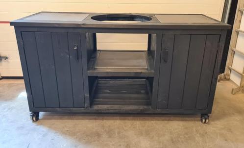 Buitenkeuken/ BBQ tafel/ kamado/ The Bastard / Green Egg, Tuin en Terras, Buitenkeukens, Nieuw, Houtskool, Ophalen