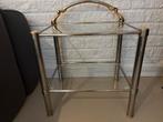 2 Identieke Bijzettafels/Nachttafels Mint, Huis en Inrichting, Tafels | Bijzettafels, Minder dan 55 cm, Vierkant, Ophalen, 45 tot 60 cm