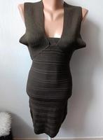 Elegante olijfgroene jurk, maat s, Nieuw, Ophalen of Verzenden, Knielengte, Maat 36 (S)